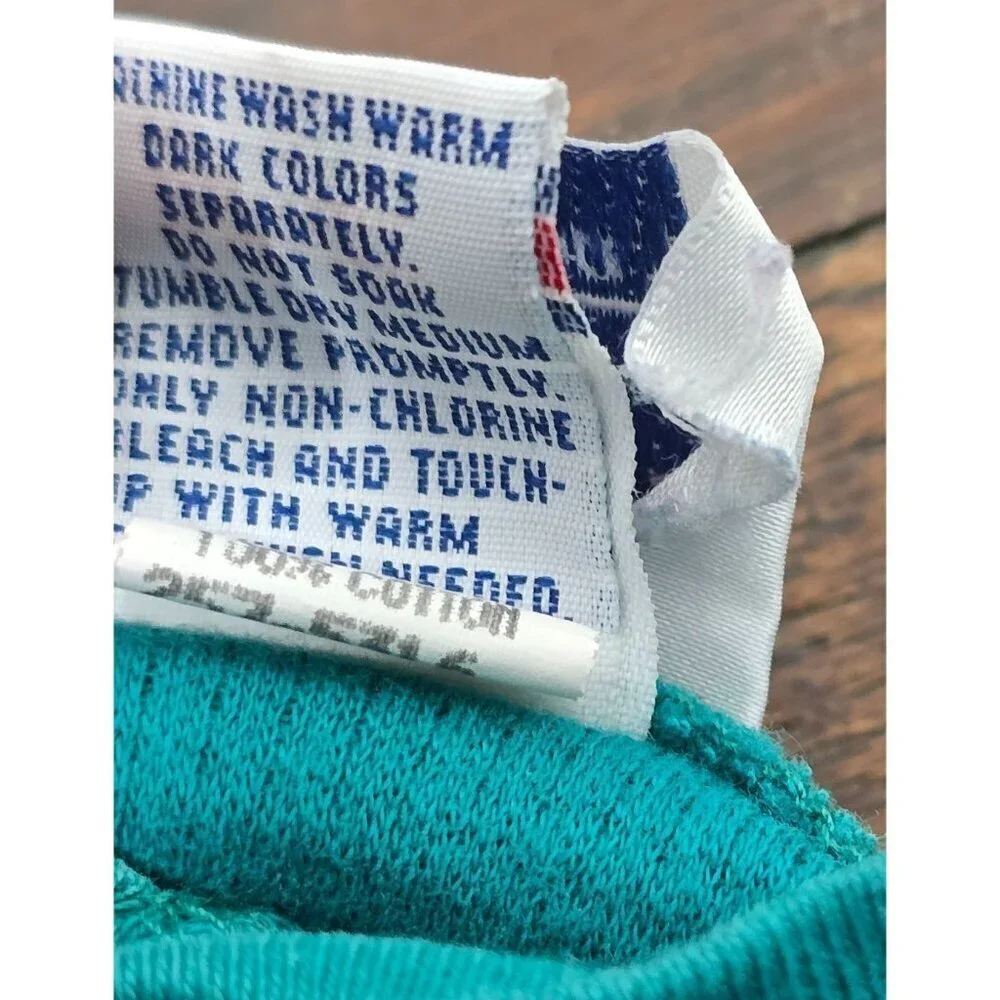 Vintage Oshkosh Blue Waffle Knit Cotton Henley